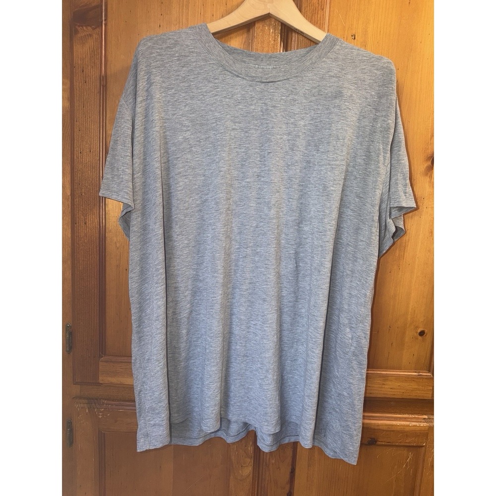 Lululemon Shirt Women's 18 All Yours T Tee Short Sleeve Running Yoga Gray Run